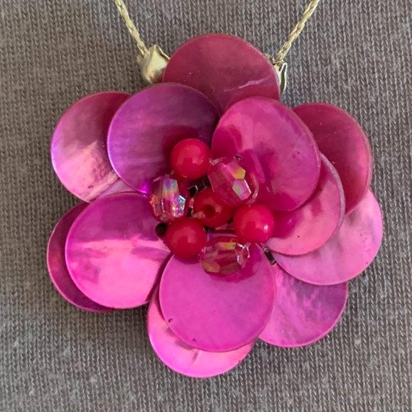 Barbiecore Pink Statement Necklace and Earring set - Picture 5 of 10